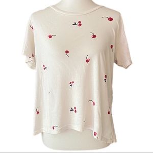 LNA Cherry Mason Crew Tee Sz L